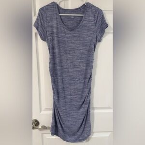 Liz Lange Maternity Heathered Blue Midi Dress